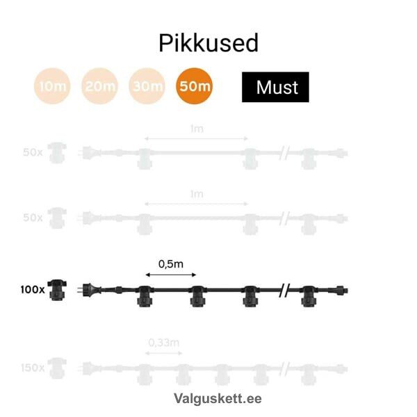 Valguskett 50m valgusketi müük 50m valgusketid