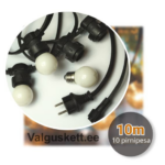 valguskett 10m valgusketi müük ip65 valguskett 10 pirnipesaga